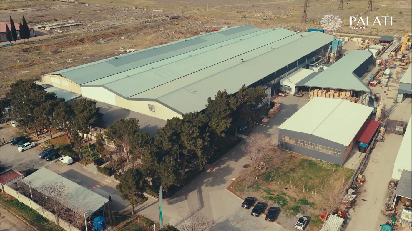 Aerial view of the Palati mill in Rustavi, Georgia